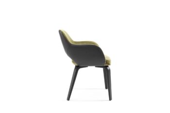 Hemelaer Interior Durlet Messeyne messeyne chair leather bronze fabric green feet black 3 1
