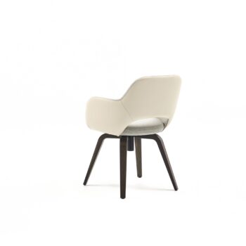 Hemelaer Interior Durlet Messeyne messeyne chair swivel base leather chamo albast with fabric arco cloud 4