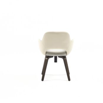 Hemelaer Interior Durlet Messeyne messeyne chair swivel base leather chamo albast with fabric arco cloud 5