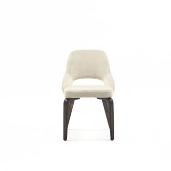 Hemelaer Interior Durlet Messeyne messeyne chair without arms leather albast with avalon fabric 1