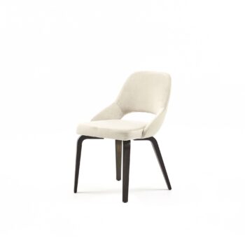 Hemelaer Interior Durlet Messeyne messeyne chair without arms leather albast with avalon fabric 2