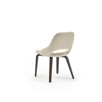 Hemelaer Interior Durlet Messeyne messeyne chair without arms leather albast with avalon fabric 4