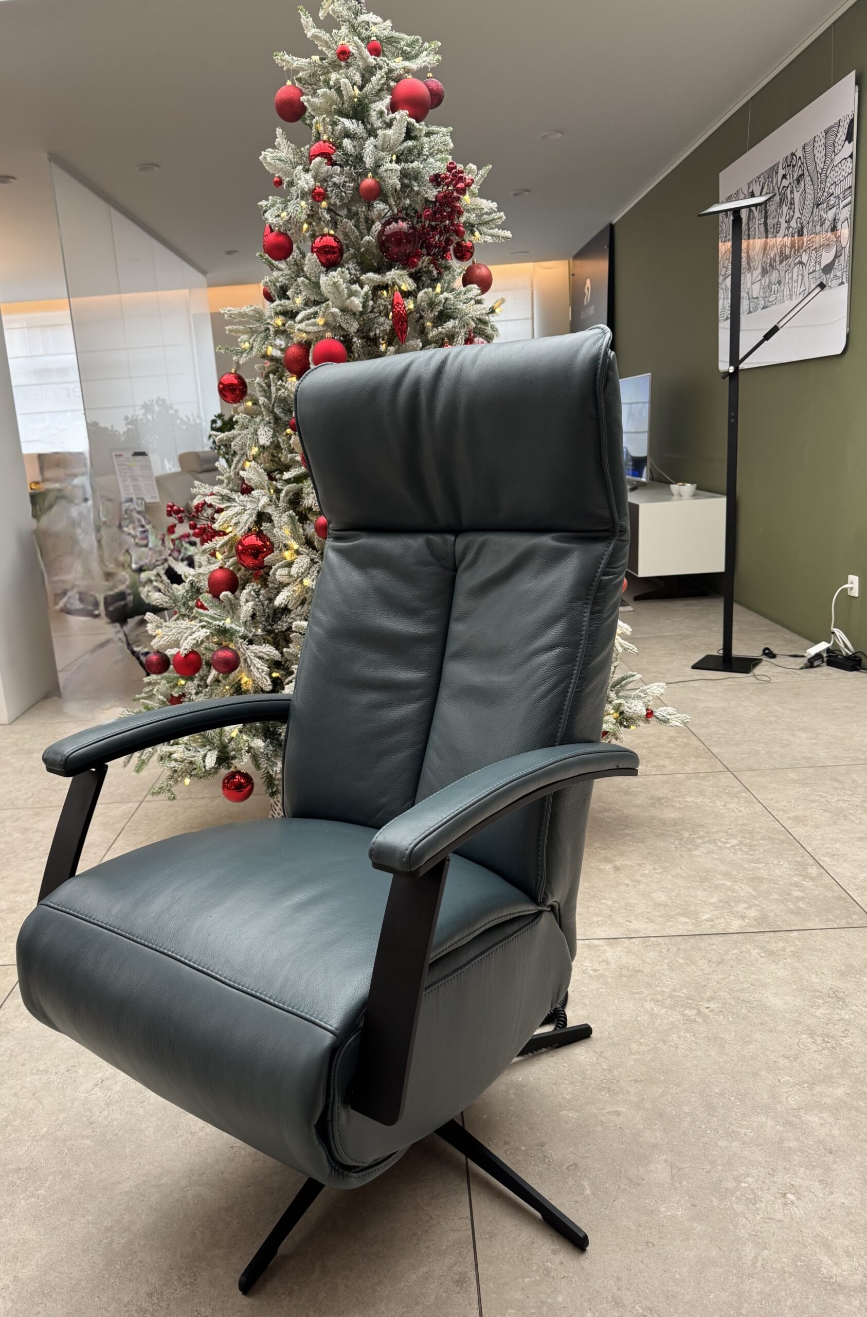 Elektrische leren relaxzetel Condor